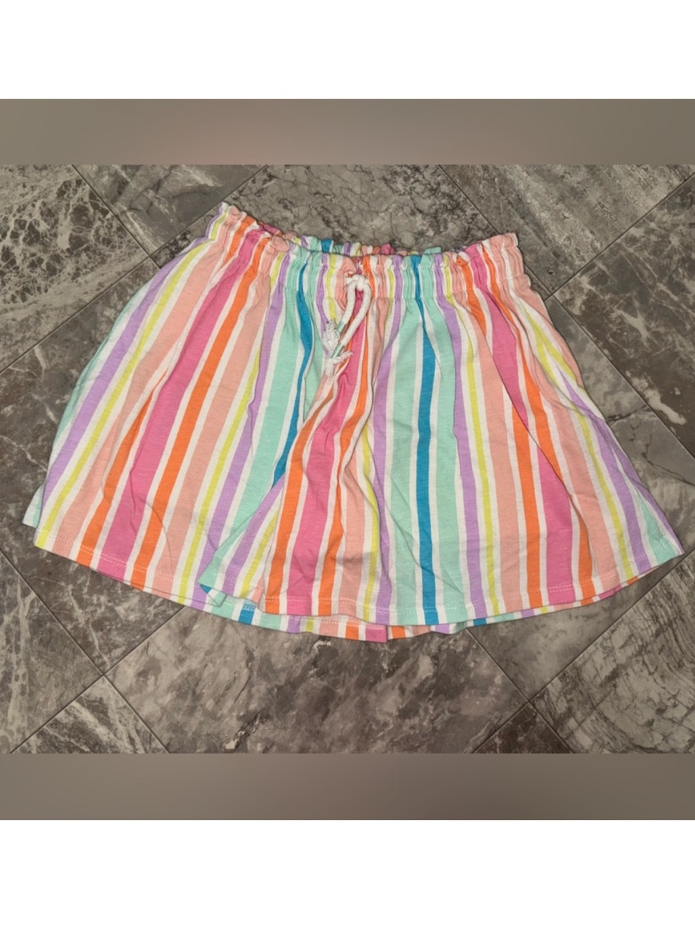Cat & Jack Girls Rainbow Striped Pull-On Skirt Size 8